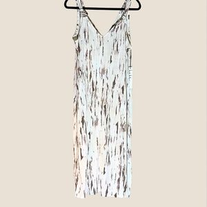NWT Nicole Miller New York Swim Cover Up Size M | Neutral Abstract Beach dress